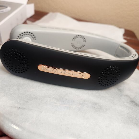 3 Speed Portable Hanging Neck Fan Neck Cooler USB Rechargeable Bladeless Black - Picture 8 of 8